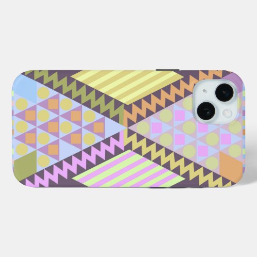 Schattigee geometrische patronen Case-Mate iPhone case (Achterkant (horizontaal))