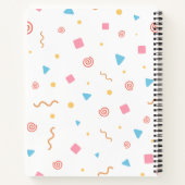 Schattigee geometrische patroon school Notitieboek (Achterkant)