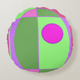 Schattigee geometrische Sherell Rond Kussen