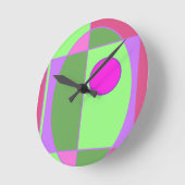 Schattigee geometrische Sherell Ronde Klok (Hoek)