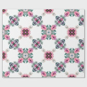 Schattigee geometrische tuin cadeaupapier (Vlak)