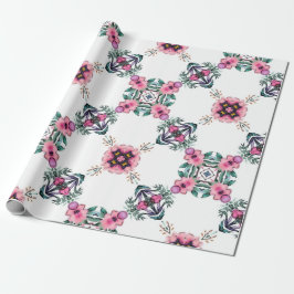 Schattigee geometrische tuin cadeaupapier