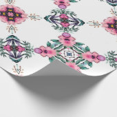 Schattigee geometrische tuin cadeaupapier (Hoek)