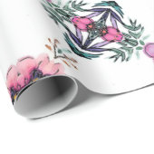 Schattigee geometrische tuin cadeaupapier (Rol Hoek)