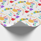 Schattigee gepersonaliseerde ABC-handverf van het  Cadeaupapier (Hoek)