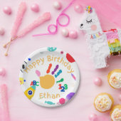 Schattigee gepersonaliseerde ABC-handverf van het  Papieren Bordje (Feest)