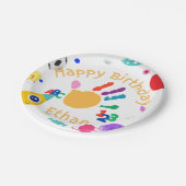 Schattigee gepersonaliseerde ABC-handverf van het  Papieren Bordje (Gekanteld)