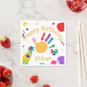 Schattigee gepersonaliseerde ABC-handverf van het  Servet (Insitu)