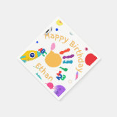 Schattigee gepersonaliseerde ABC-handverf van het  Servet (Hoek)