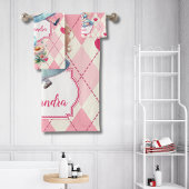 Schattigee gepersonaliseerde Alice in Wonderland Bad Handdoek