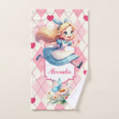 Schattigee gepersonaliseerde Alice in Wonderland Bad Handdoek (Handdoek)