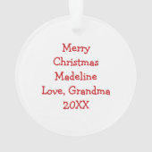 Schattigee gepersonaliseerde Axolotl Christmas Ornament (achterkant)