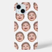 Schattigee gepersonaliseerde Baby Gezichtsfoto's W Case-Mate iPhone Case (Achterkant)