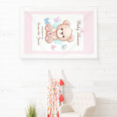 Schattigee gepersonaliseerde Baby shower banner (Insitu)