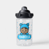 Schattigee Gepersonaliseerde Baby Waterfles voor K (Achterkant)