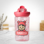 Schattigee Gepersonaliseerde Baby Waterfles voor M<br><div class="desc">Deze gepersonaliseerde baby-fles is geweldig voor baby shower of verjaardagscadeau. De kleur van deze illustratie kan worden bewerkt naar elke gewenste kleur. Deze originele rode kleur komt overeen met de kleur van deze fles. Maar als je de voorkeur geeft aan verschillende outfit en huidskleur,  kun je dat gemakkelijk doen.</div>