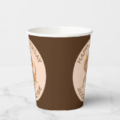 Schattigee gepersonaliseerde bebaarde drakenhagedi papieren bekers (Links)