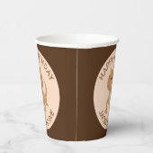 Schattigee gepersonaliseerde bebaarde drakenhagedi papieren bekers (Rechts)