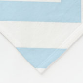 Schattigee gepersonaliseerde blauw grijs olifant C Fleece Deken (Hoek)