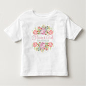 Schattigee gepersonaliseerde bloemen kinder shirts (Voorkant)