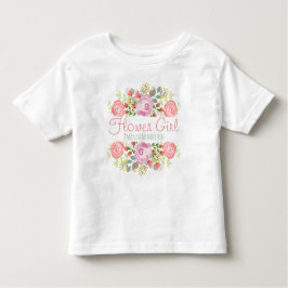 Schattigee gepersonaliseerde bloemen kinder shirts