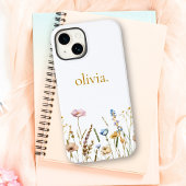 Schattigee gepersonaliseerde bloemen wilde bloem Case-Mate iPhone case