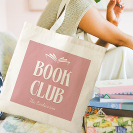 Schattigee gepersonaliseerde boekenclublezers tote bag