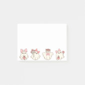 Schattigee Gepersonaliseerde Boo Ghost Halloween Post-it® Notes (Voorkant)