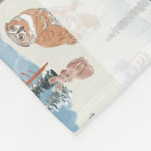 Schattigee Gepersonaliseerde bosdieren baby deken (Hoek)