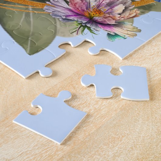 Schattigee gepersonaliseerde boxerhond legpuzzel (Zijkant)