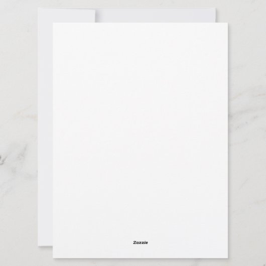 Schattigee gepersonaliseerde brief van Santa Kinde Feestdagenkaart (Achterkant)