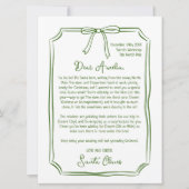 Schattigee gepersonaliseerde brief van Santa Kinde Feestdagenkaart (Voorkant)