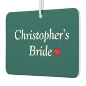 Schattigee gepersonaliseerde bruidsbruiloft luchtverfrisser (Links)