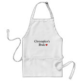 Schattigee gepersonaliseerde bruidsbruiloft standaard schort (Voorkant)