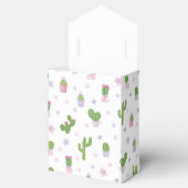 Schattigee gepersonaliseerde cactus Baby shower da Bedankdoosjes (Geopend)