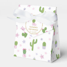 Schattigee gepersonaliseerde cactus Baby shower da
