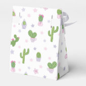 Schattigee gepersonaliseerde cactus Baby shower da Bedankdoosjes (Achterkant)