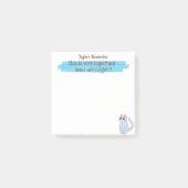 Schattigee gepersonaliseerde Cat Lovers Memo Pad Post-it® Notes (Voorkant)