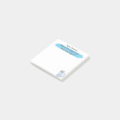 Schattigee gepersonaliseerde Cat Lovers Memo Pad Post-it® Notes (Schuin)