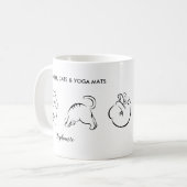 Schattigee Gepersonaliseerde Cats Yogamatten Koffiemok (Voorkant links)