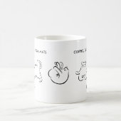 Schattigee Gepersonaliseerde Cats Yogamatten Koffiemok (Center)