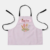 Schattigee gepersonaliseerde chef-kok koken bakken schort (Voorkant)