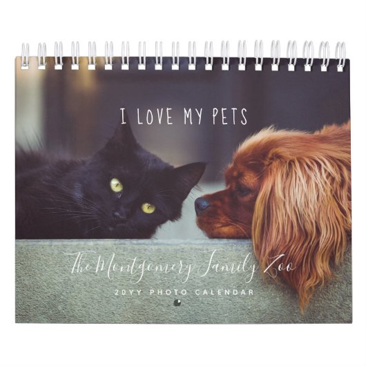 Schattigee Gepersonaliseerde Dierenliefhebbers 202 Kalender (Hoes)