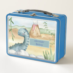 Schattigee gepersonaliseerde dinosaurus lunchbox