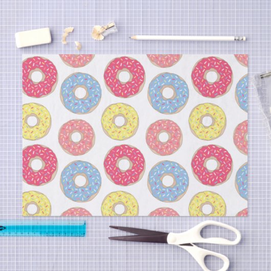 Schattigee gepersonaliseerde donut shop tissuepapier (Craft)