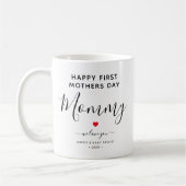 Schattigee gepersonaliseerde "eerste Moederdag" pa Koffiemok (Links)