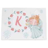 Schattigee gepersonaliseerde engel groot cadeauzakje (Voorkant)