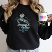 Schattigee gepersonaliseerde familie cruiseschip f t-shirt