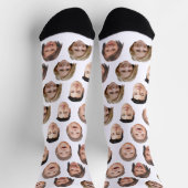 Schattigee Gepersonaliseerde Familie Gezicht 4 Fot Sokken (Top)