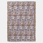 Schattigee Gepersonaliseerde Familiefoto's Patroon Deken (Voorkant Verticaal)